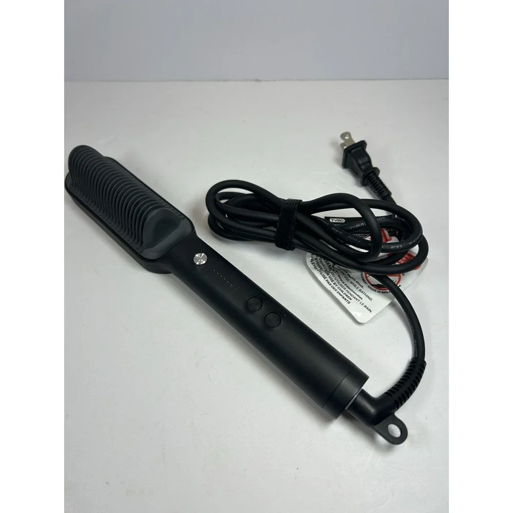 TYMO Hair Straightening Brush Black Digital Display Adjustable Heat Electric